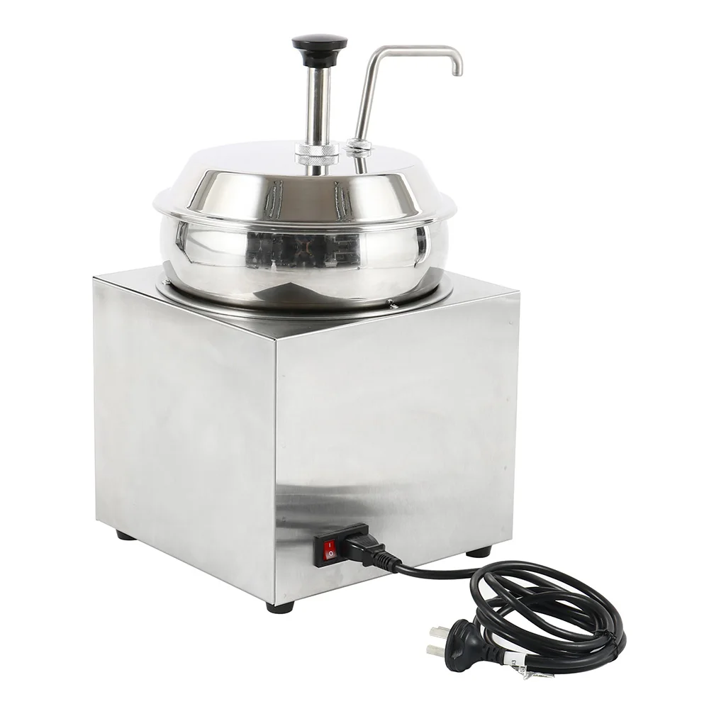 Stainless Steel Cheese & Butter Dispenser Kitchen Food Heater Machine with Pump 220V Nacho Cheese & Fudge Dispenser