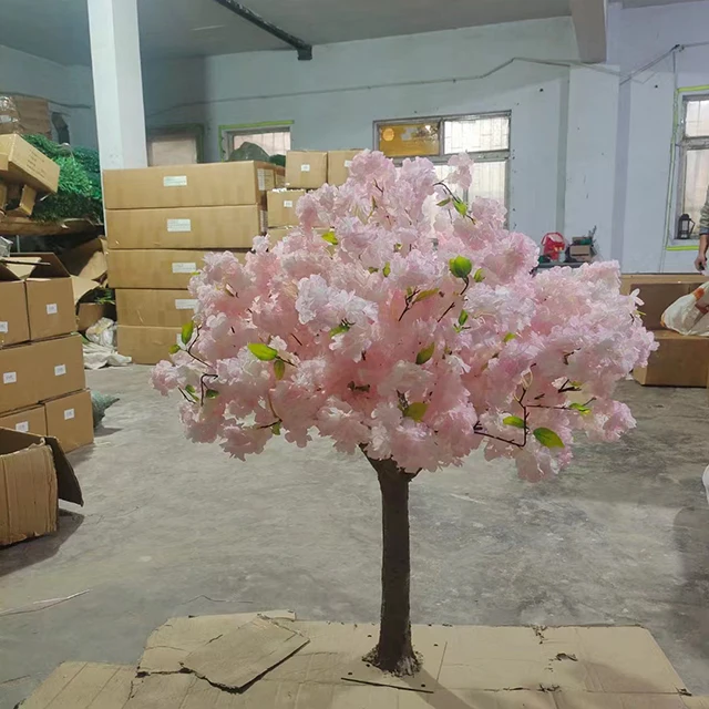2022 Artificial decor big indoor large fake cherry blossom tree  simulation tree for weddings decoration
