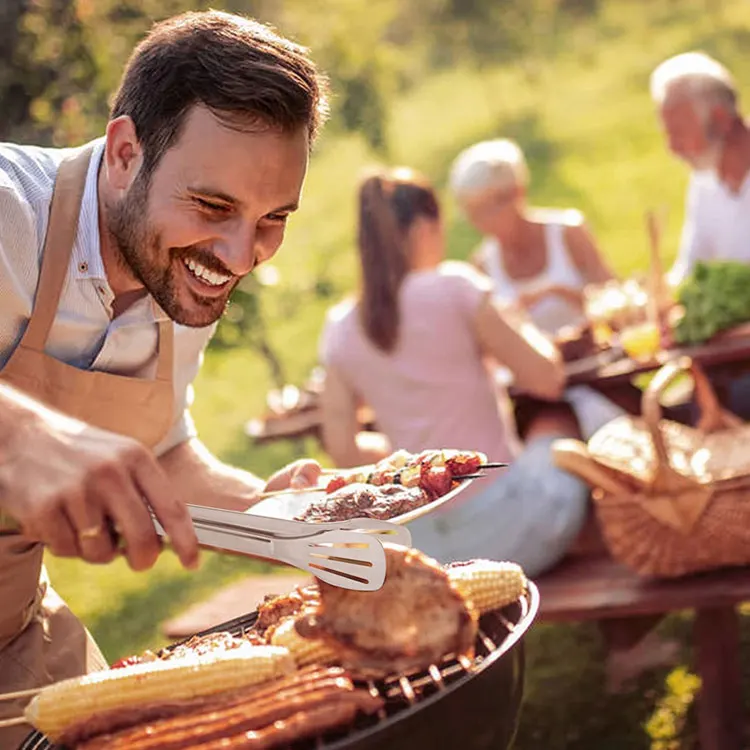 Stainless Steel Serving Kitchen small Tongs Buffet Tongs