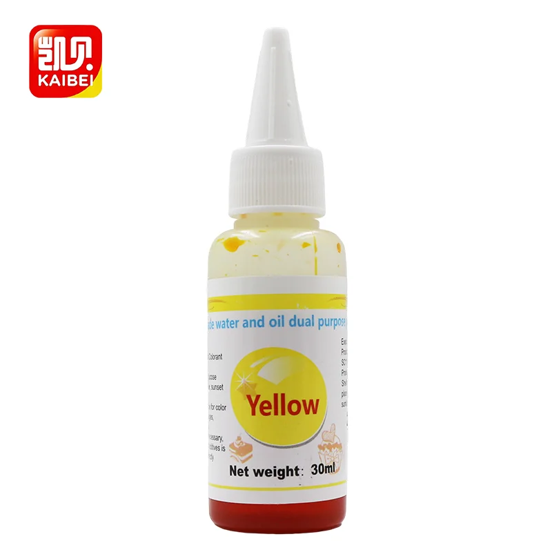 30g  yellow Liquid food coloring edible pigment edible Colorant for cake decoration