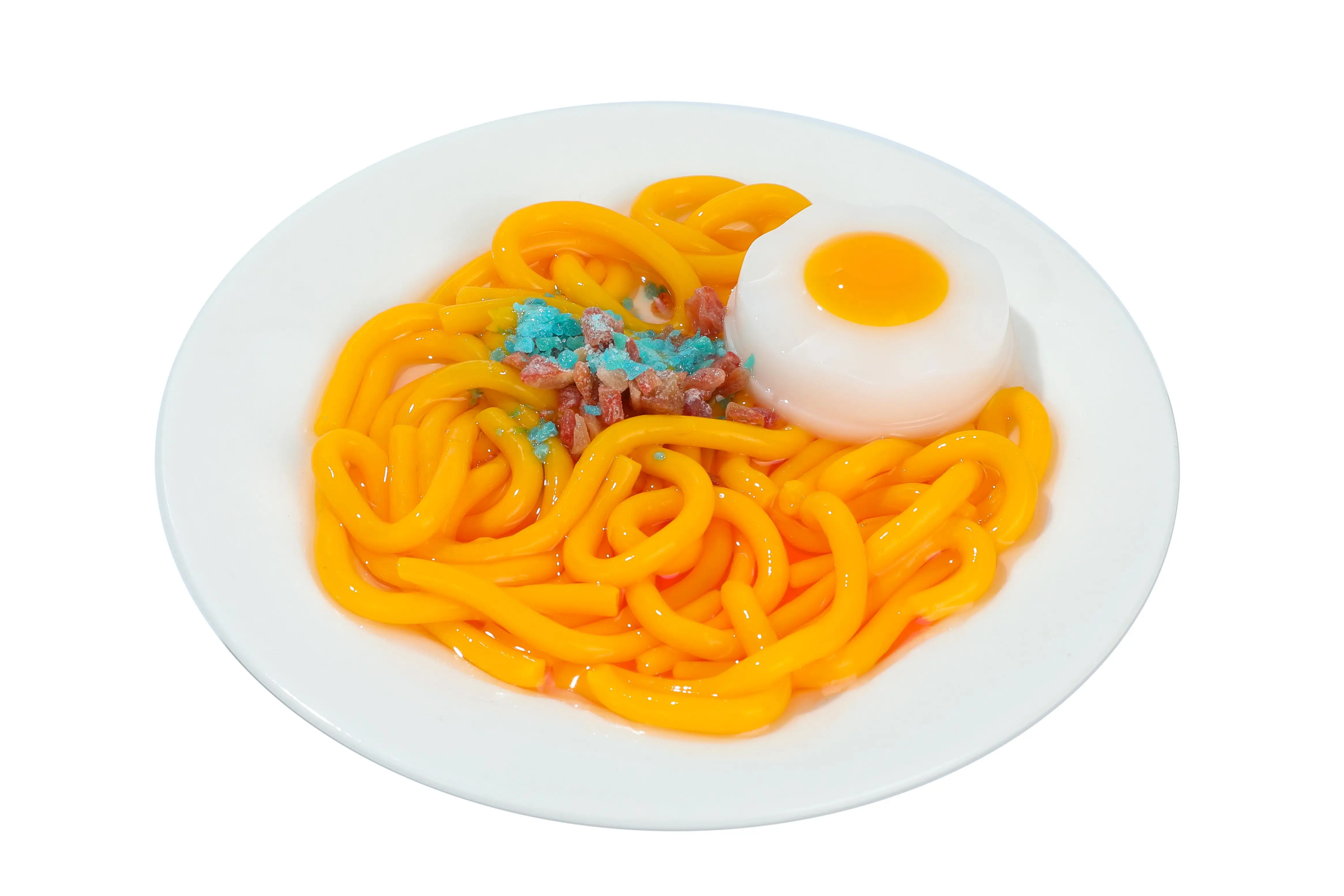 Новый R & D 3D лапша яичный фруктовый вкус рамен с низким содержанием жира и конфеты желе из Китая