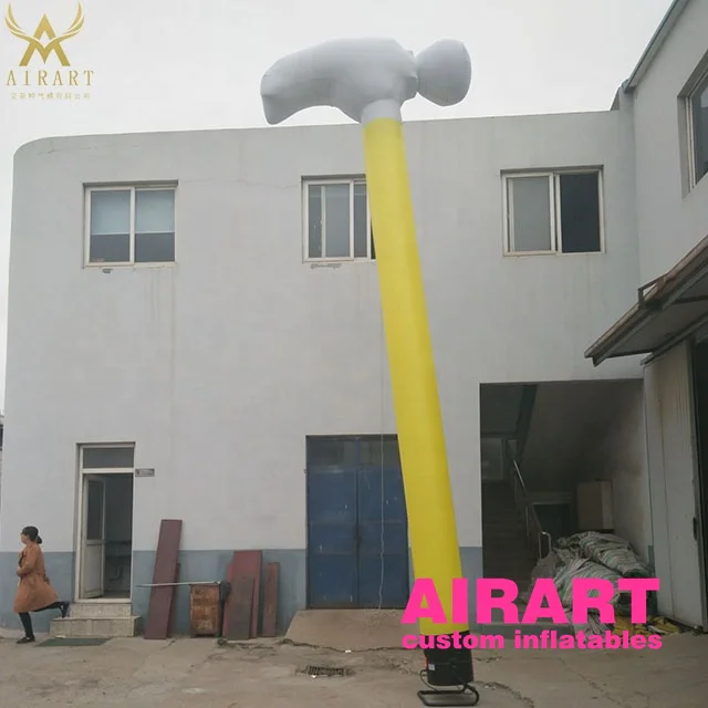 tool store outdoor decoration inflatable hammer toy,blow up hammer air dancer