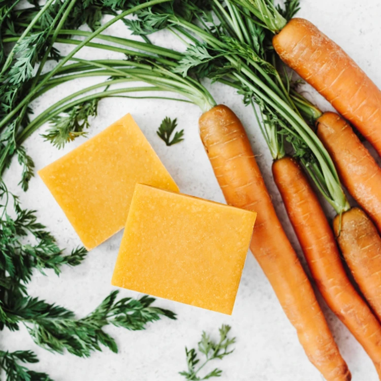 Wholesale Original Natural Whitening Skin Scrub Bleach Papaye Complexion Savon Carotte Carrot Papaya Kojic Face Lightening Soap