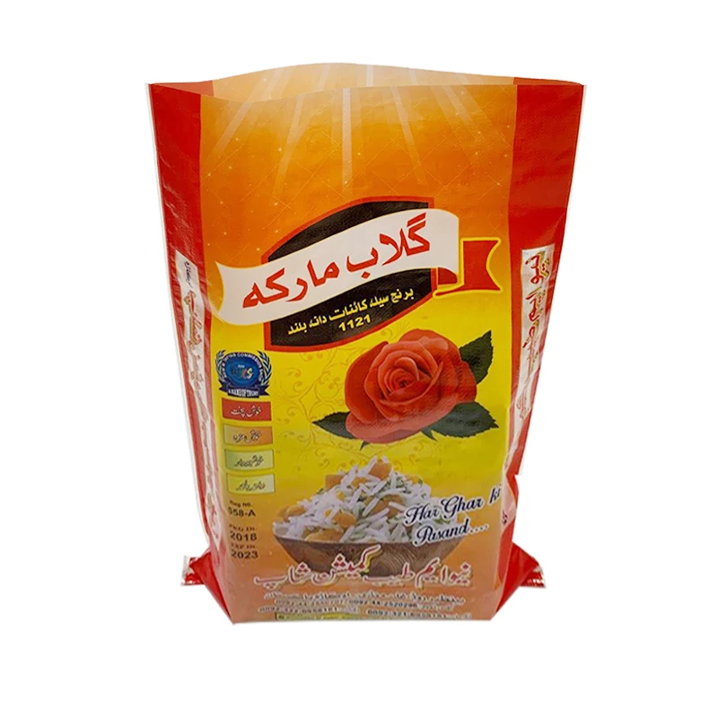 Cotton Wheat Flour Bags Flour Sacks with Handle Rice Packing Bag Factory Pp 50kg Sack Printed Plastic Woven Bag Security Accept