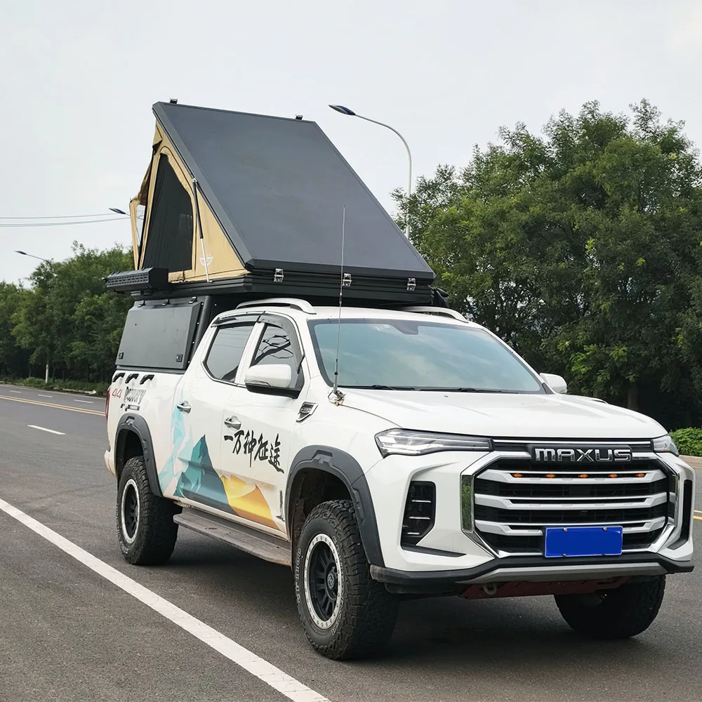 Custom 4X4 Waterproof Steel Pickup Hardtop Topper Camper Truck Canopy For Toyota Tundra 2022 Pickup Canopy