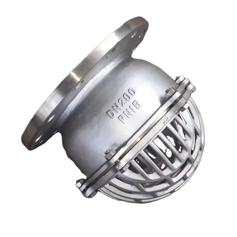 ANSI waste pipe non return valve pn16 pn10 Foot valve 4'  Wcb/Lcb/Wc6/CF8/CF8m Foot Valve with Flange