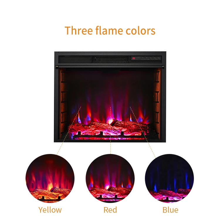 Wholesale Oem Odm Electric Smart Fireplace Indoor Insert with Led Lights