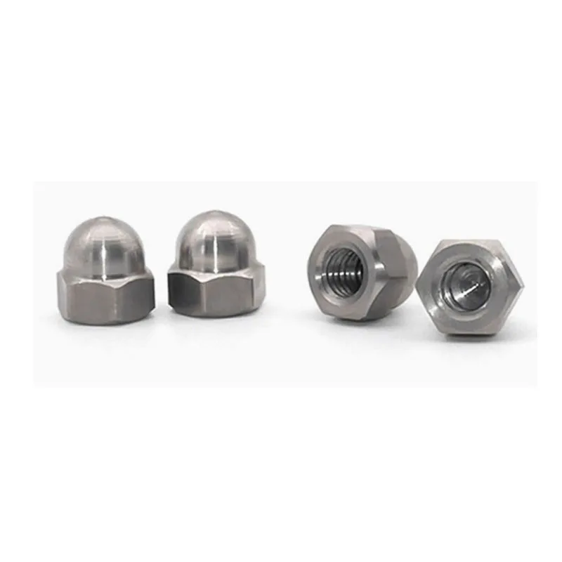 M3M4M5M6M8M10M12 Hex Acorn Domed Head Cap Nut GR2 Titanium cap nut