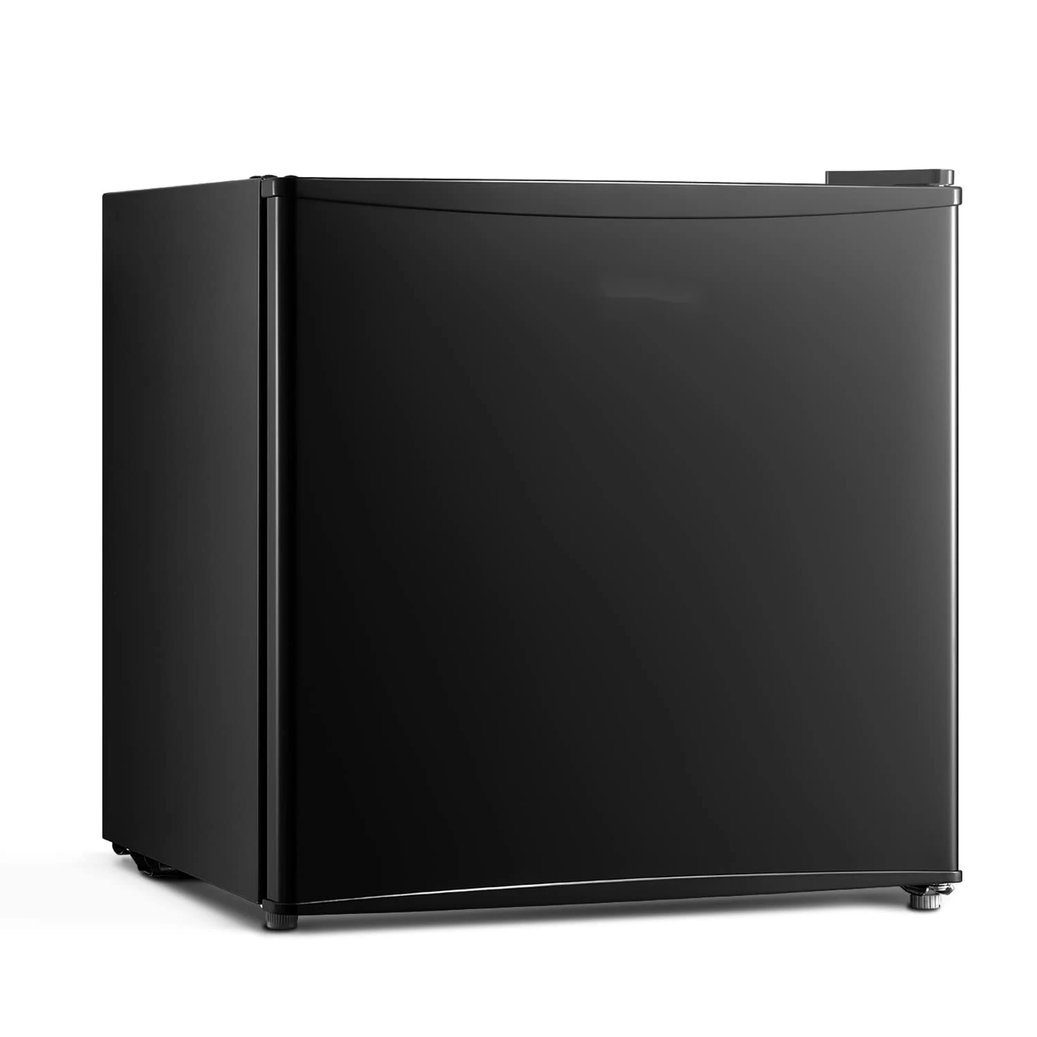 Source Factory 1.6 Cubic Feet Black Compact Single Reversible Door Refrigerator Retro Mini Fridge