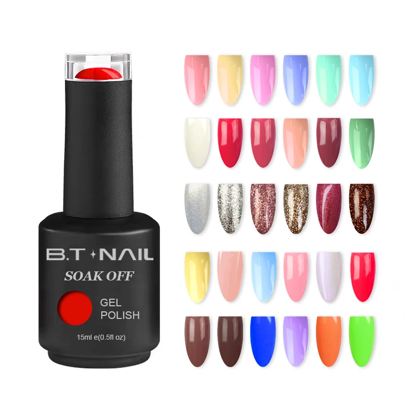 Gel Polish Nails Supplier Salon Professional Nail Gel Polish Bottle 15ml OEM Bottle