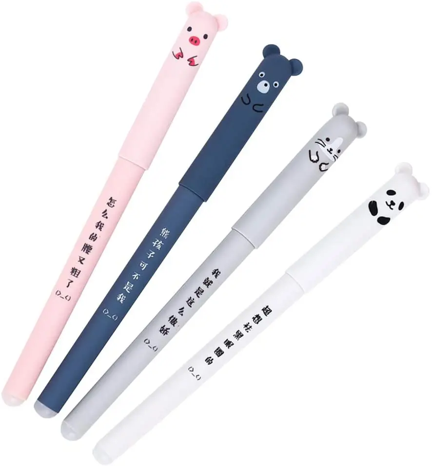 Каваи мультфильм ручка 4 цвета гелевая ручка маркер ручка подписи школы officeAD3707
