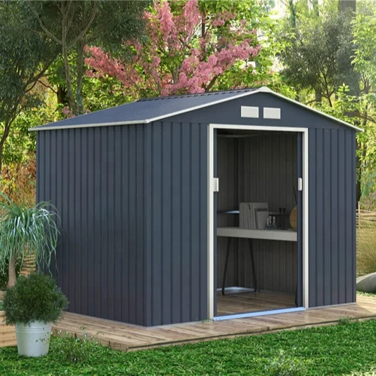 Iron Craft hot sale outdoor storage shed metal shed for garden backyard