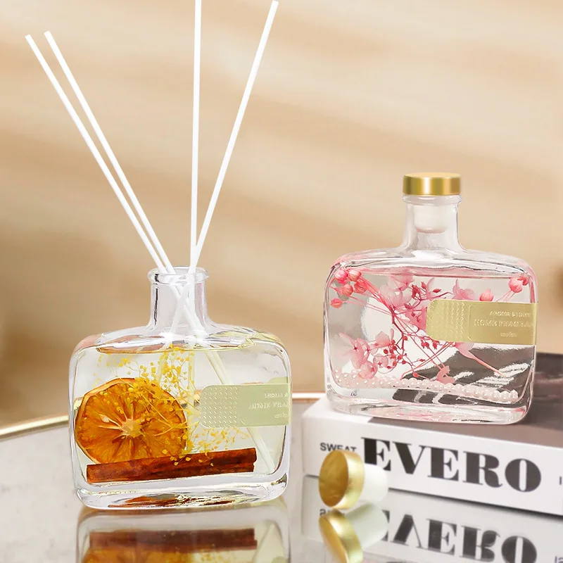 Hot Selling Air Freshener 100ml 200ml 350ml Home Fragrance Perfume Dried Flower Essential Oil Reed Diffuser