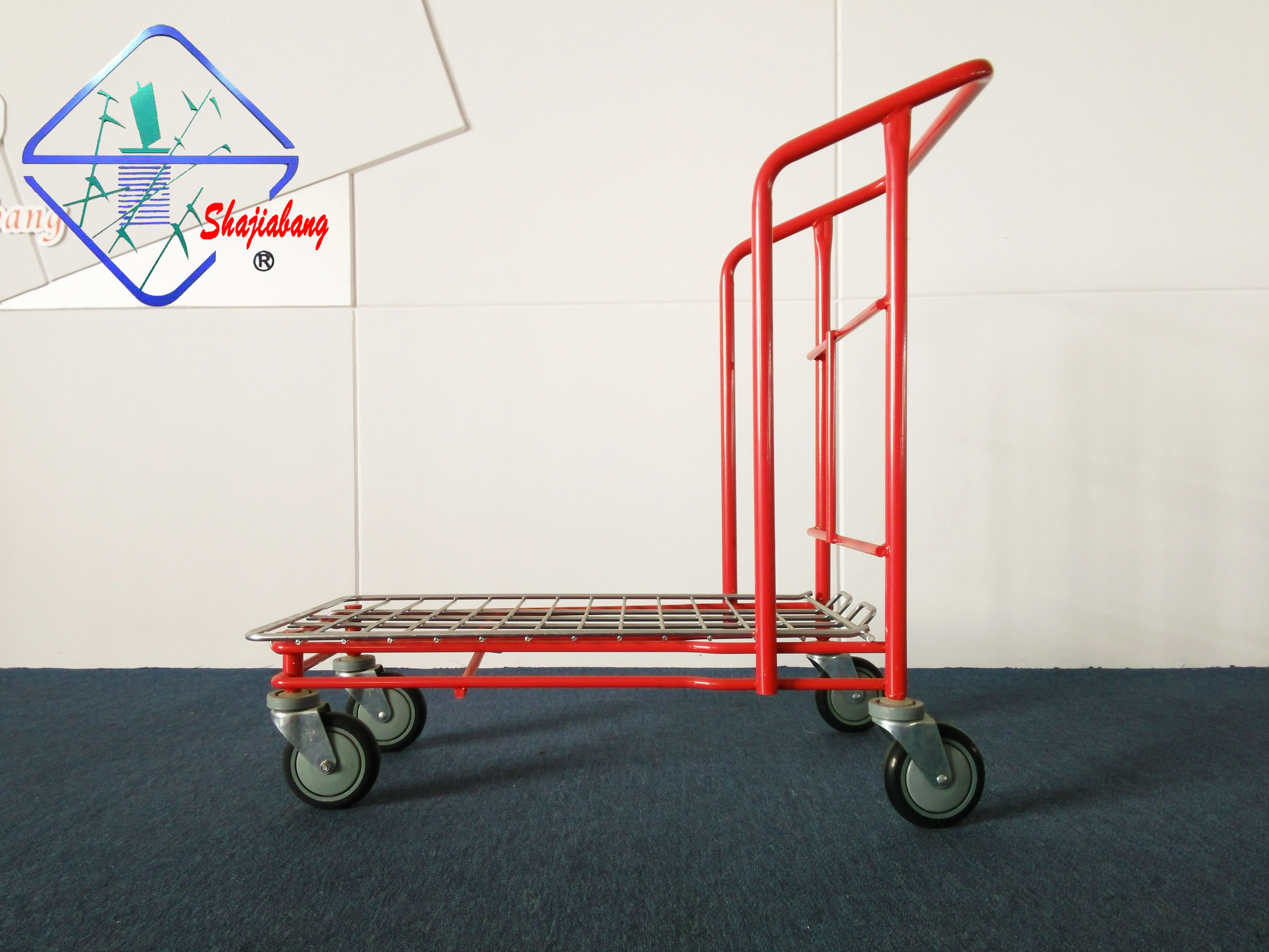SXE-2 Durable Best Price Heavy Duty Cargo Pallet Transport Moving Warehouse Picking Trolley