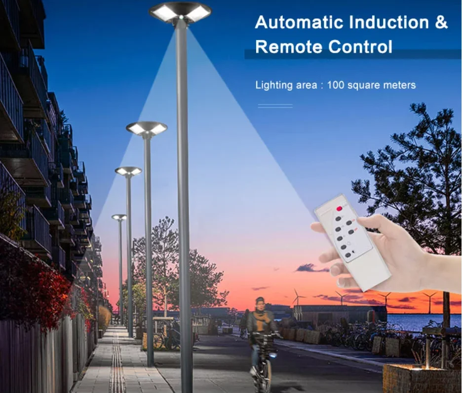 All In One Energy Saving UFO Motion Sensor Round 120w/300w solar led street light outdoor waterproof garden lighting