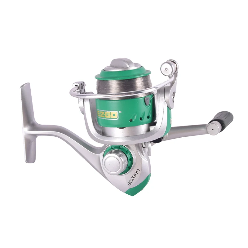 Salt Water Fishing Reels Sea Water Spinning Reel Parts Plastic Body 1BB Size 2000 Reel And Rod Combo Tools