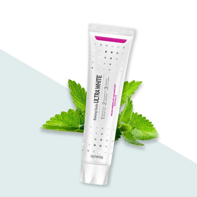 Natural Fluoride Free Toothpaste Whiter Teeth Breath Refresh baking soda teeth Whitening Toothpaste