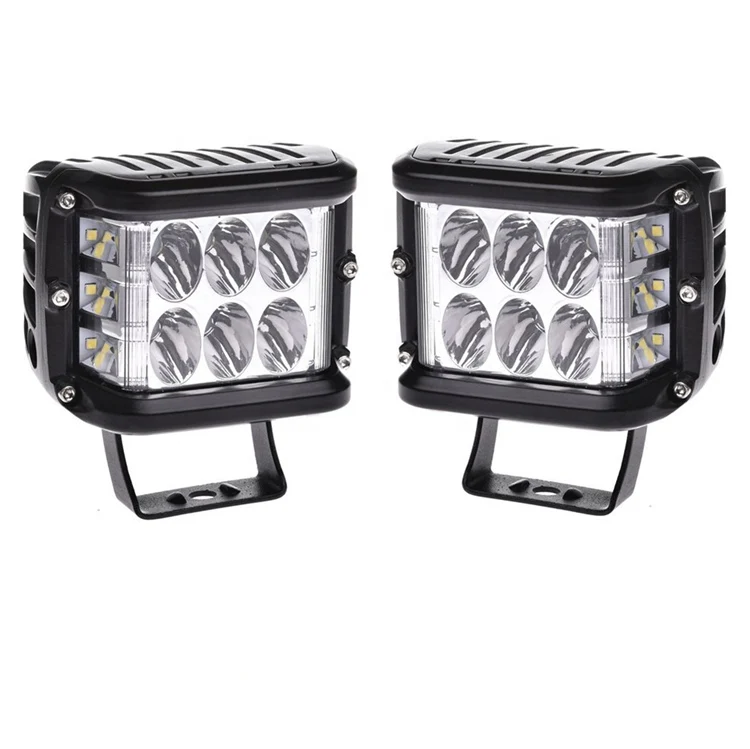 4 дюйма 45 Вт светодиодный свет бар стручки 12V 24V Strobe Light желтый противотуманные фары дневные лампа 4х4 внедорожный мотоцикл трактор светодиодные дальнего
