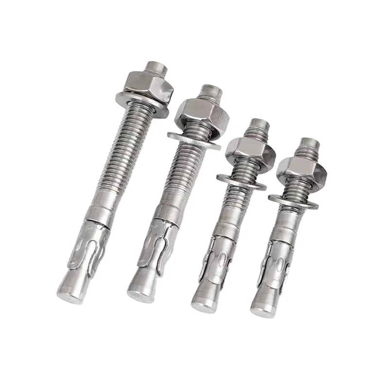 hot selling M8 M16 M18 Super Duplex Stainless steel Plain Polishing  2205 2507 A286 904L 1.4410 Wedge Anchor Bolts