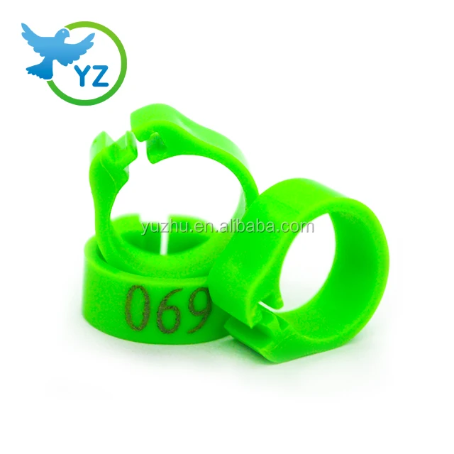 New colorful plastic number rings small plastic rigs plastic poultry rings from 001-100