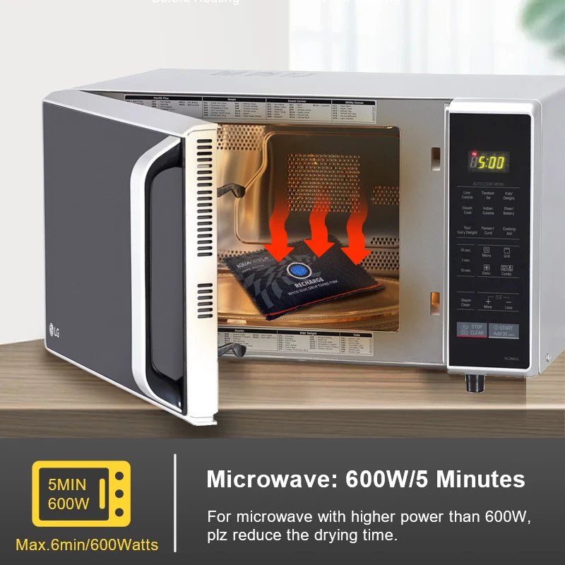 Reusable Household Car Dehumidifier Bag Moisture Absorbers Premium Silica Gel Packs 235G For Moisture Removal