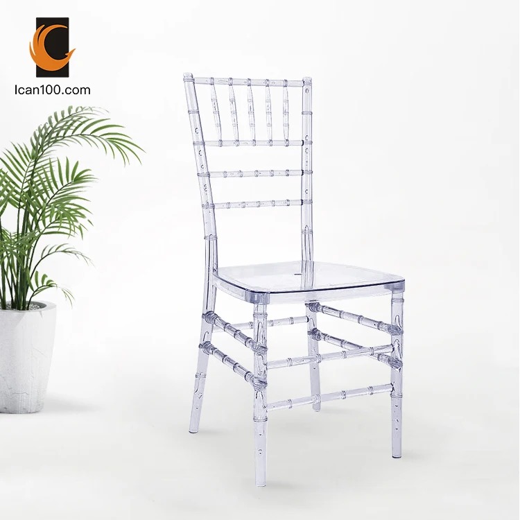 Fashion Luxury Leisure Style Plastic Chair Wedding Chivari Event Clear Chairs
