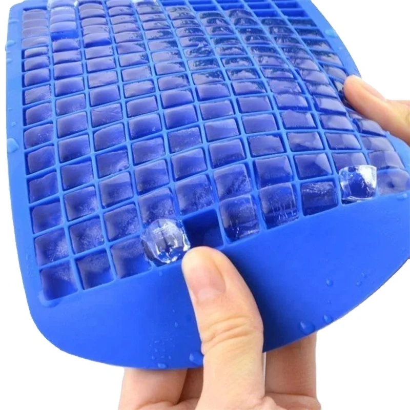 Free shipping DIY Ice Lattice Box Silicone 160 Grid Diamond Ice Boxes Ice Cube Mold Tray Kitchen Bar Tools