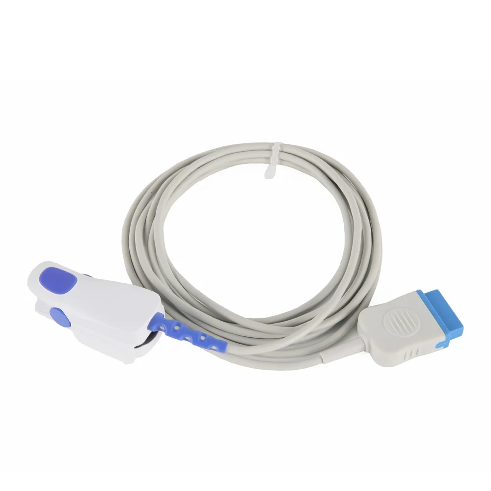 GE Marquette Spo2 Sensor Adult Finger Clip 11Pin  ISO Quality Certification TPU Dash 2500 Dash 3000 Dash 400