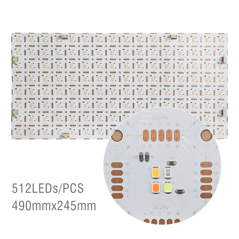 BRIGHT 490*245mm LED panel Light SMD5050 RGBW Remote Control LED Light panel Flexible backlight