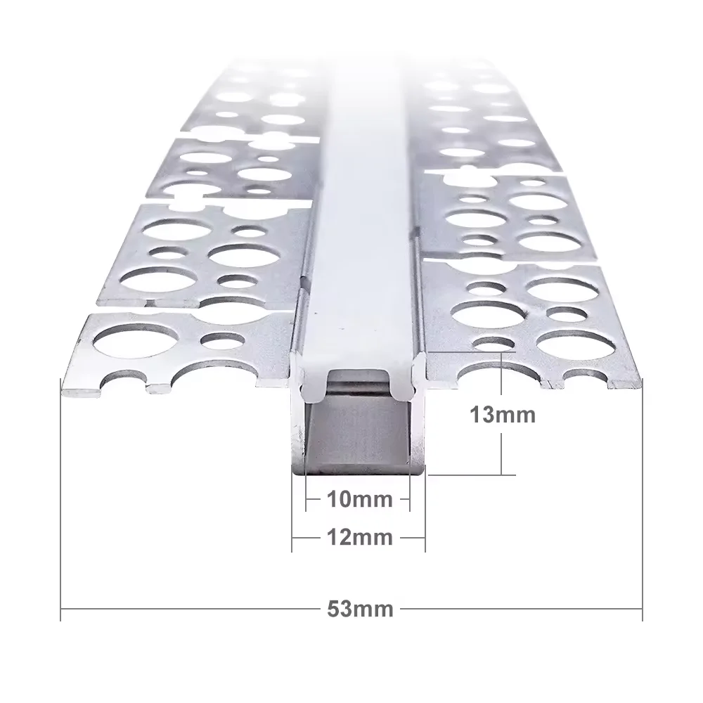 Waterproof IP65 Neon Lighting Strips Channel Flexible Curve Bendable Recessed Gypsum Wall Plaster In Led Aluminium Profile