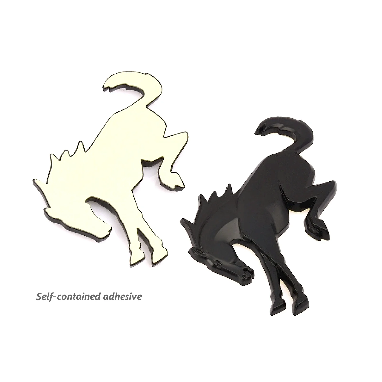 3D Emblem Decals Stickers Vinyl Rear Emblem Black ABS Tailgate Compatible with Ford Bronco Sport Accessories 2020+