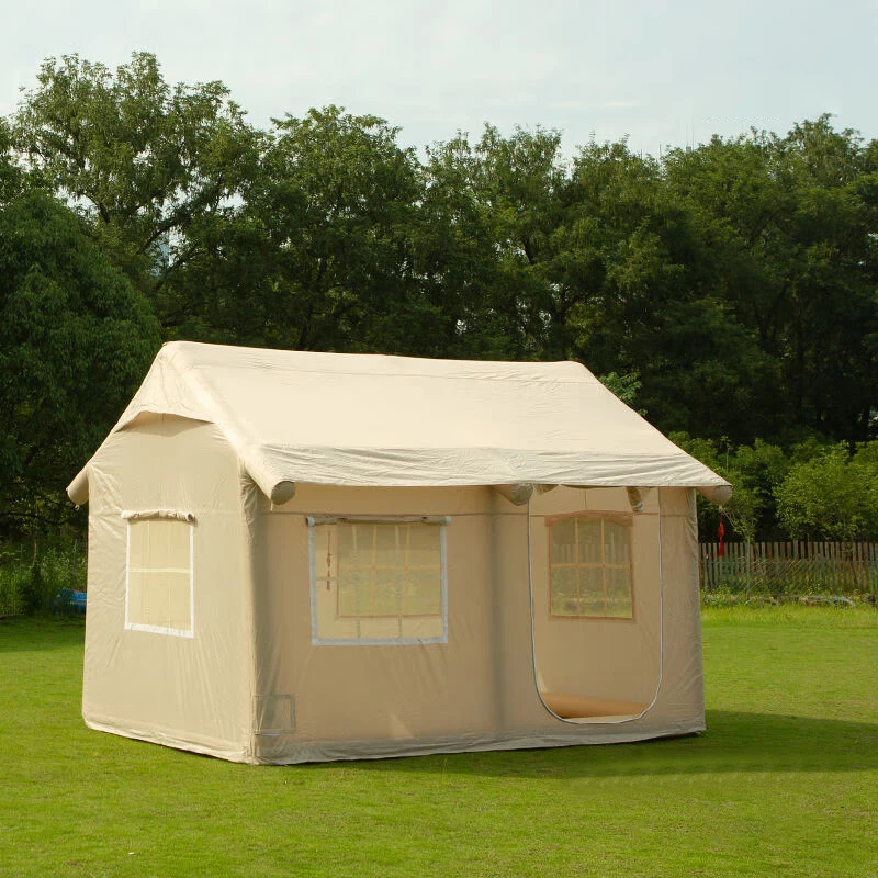 Portable Oxford Cloth Inflatable House Pump Up Tent Outdoor Family 5 Person Camping Activities Inflatable Tent