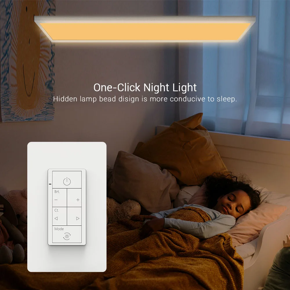 High Quality Small Electric Wall Dimmer Light Switch 1 Gang Combination Switch 0-100% brightness 2700k-6500k PLC Smart switch