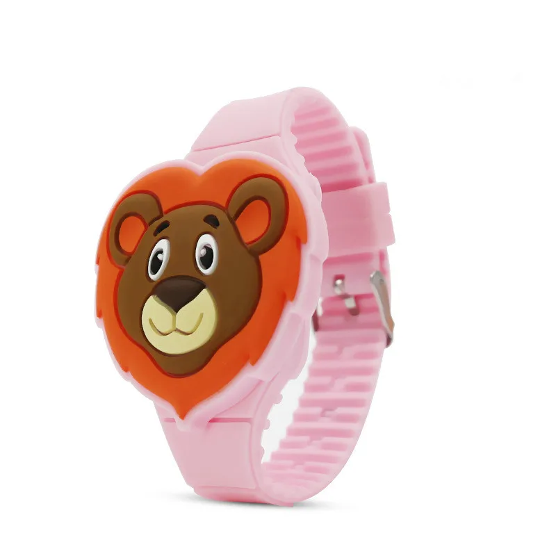 Wholesale 3D Cartoon Bear shape Slap Watch For Children Baby Gift Animal shape Kids Student digital Watch