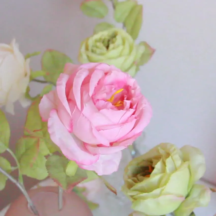 M207 Wholesale ted bakerthistle peonie artificial rose flowers silk roses