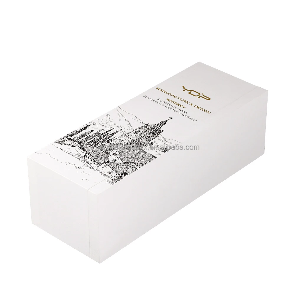 Custom made luxury matt black rigid cardboard liquor set packaging boxes champagne whisky red wine bottles glass paper gift box