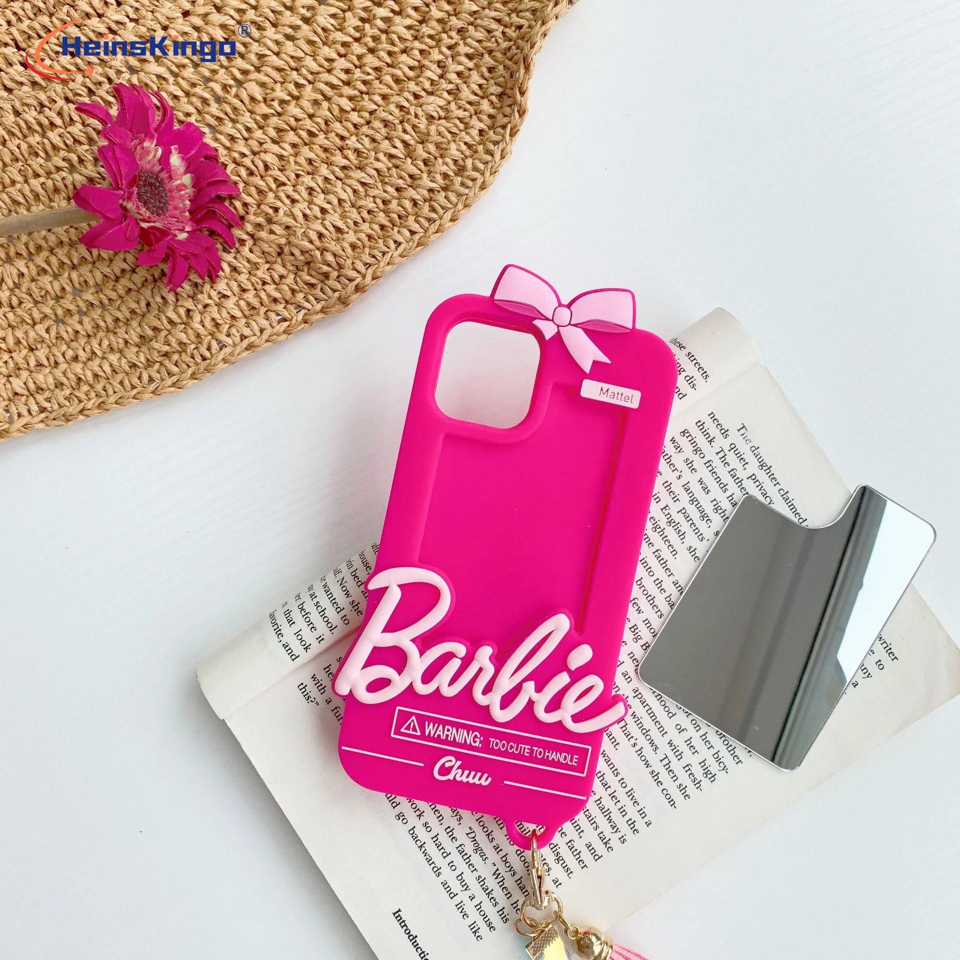 Silicone Retro Barbie Mirror Cover Full Surrounding Protector Mobile Phone Case For Iphone12 11 Pro Max Phone Case Girls