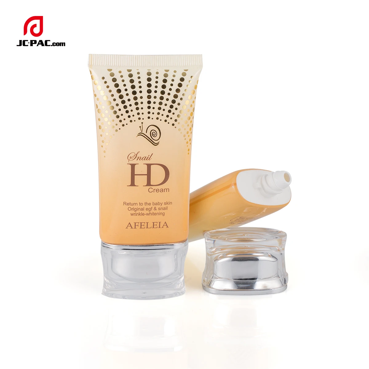 High Class Face Cream Packaging Manufacturing Plastic Cosmetic Packaging Tube For Sun Screen Cream With Oval Acrylic Cap