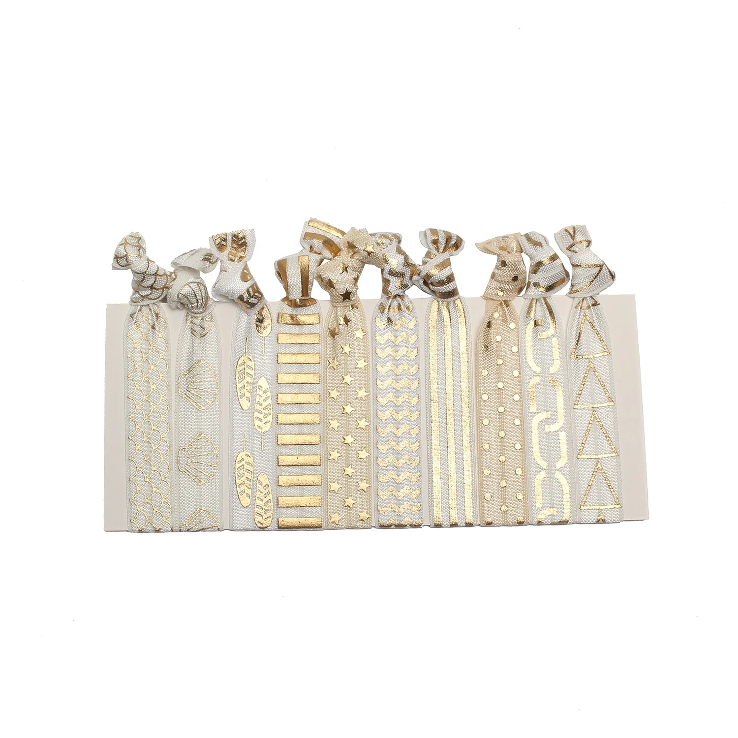 Huihuang Paper Card Set Wedding Shower Party Favors Bridesmaids Custom Print Elastic Hair Ties Bracelet
