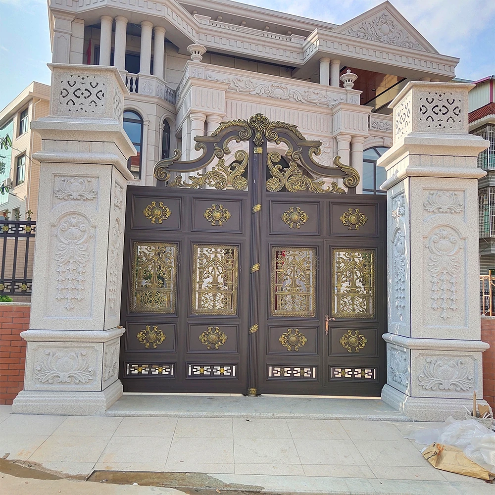 External Front Metal Gate Designs Used Cast Aluminum Door Gates High Quality House Main Gate Designs Aluminum Gate