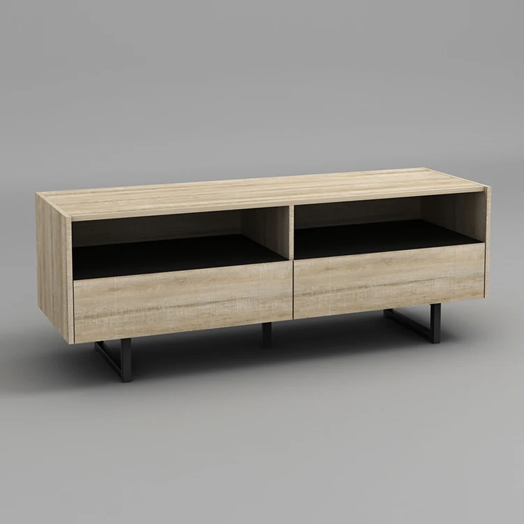 1 piece 45 inch panel modern simple full set design classic and center table black furniture wooden  tv stand cabinet