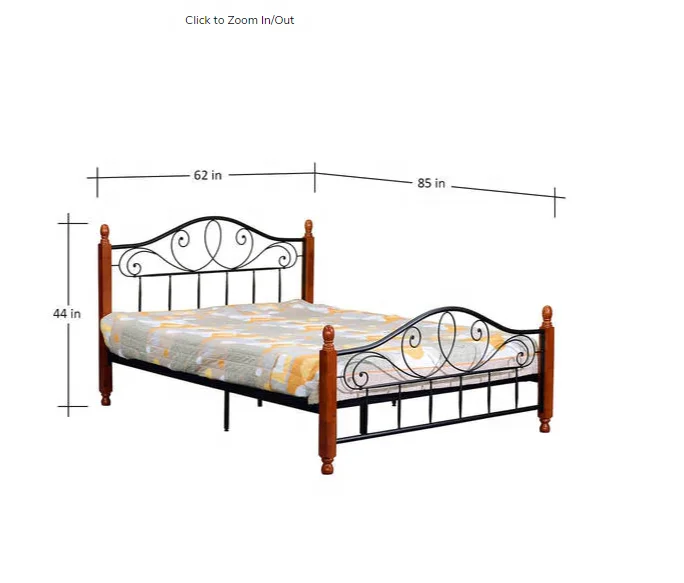 popular European style elegant double metal bed frame