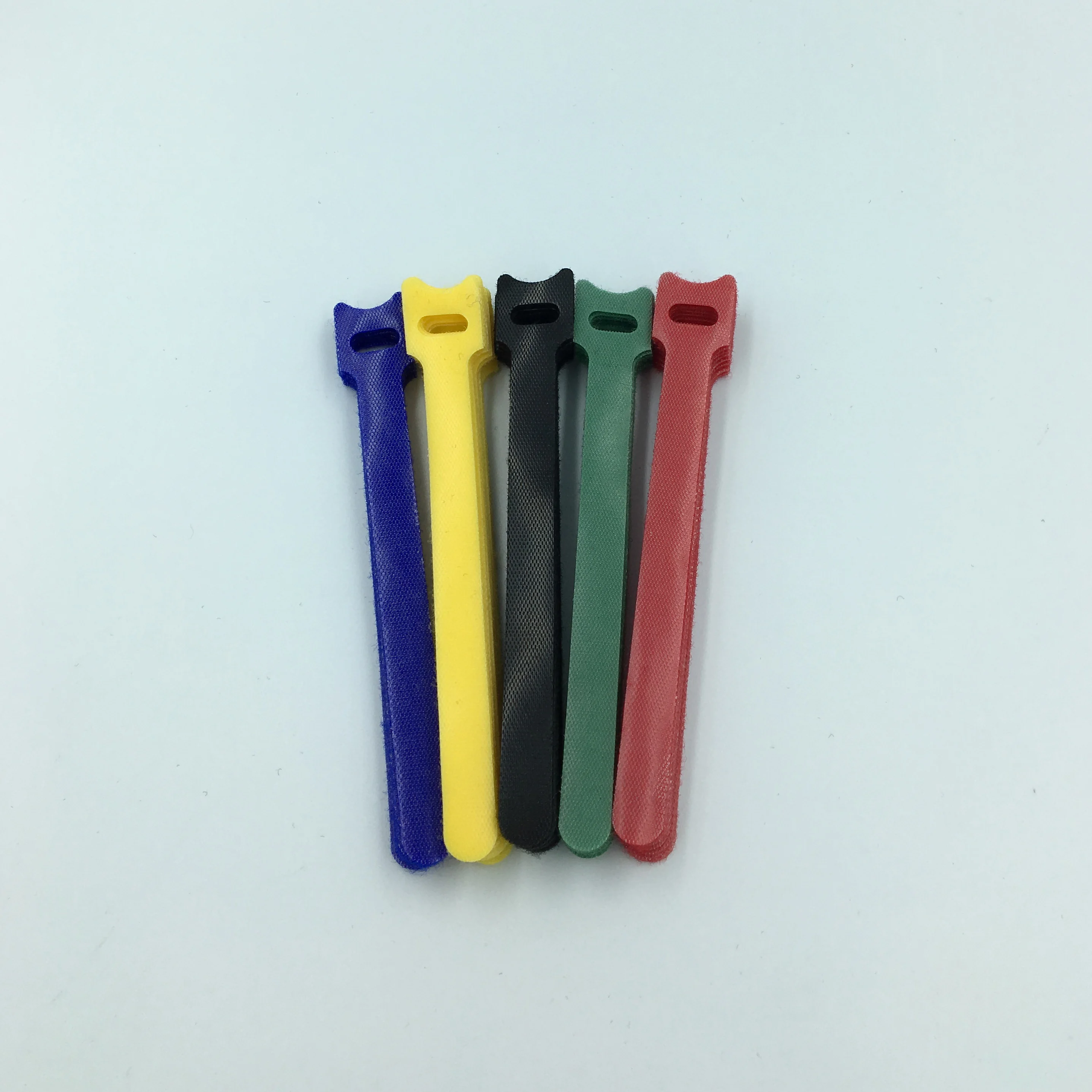 6 Inches Back to Back Hook and Loop Strap Fastener Cord Wrap Cable Organizer 100pcs/set Colorful Reusable Hook Loop Cable Ties