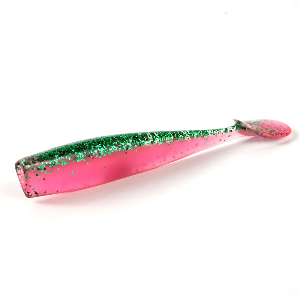 Fishing soft bait lures 100mm 7.7g Soft Plastic Shad Worm lures Carp Artificia Wobblers