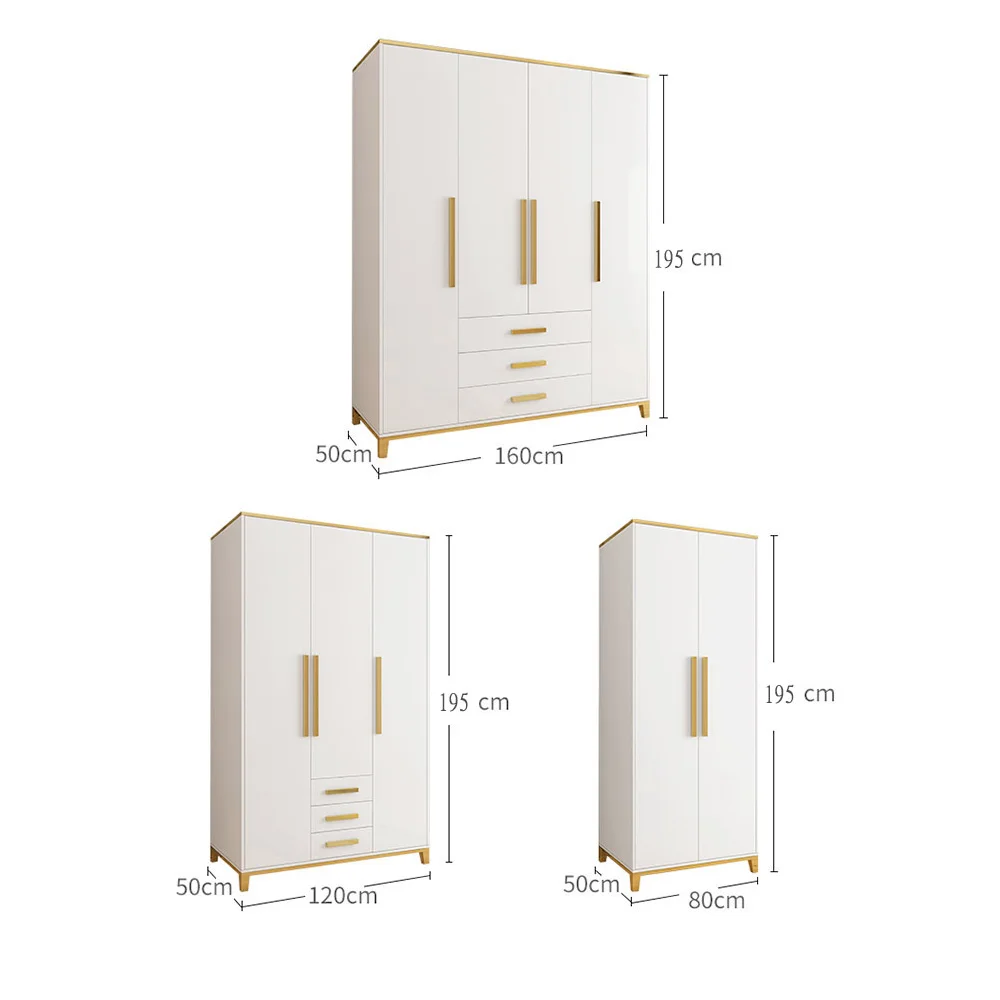High Quality Economical Morden White Wardrobe Clothes Organizer Simple Wardrobe Cabinet
