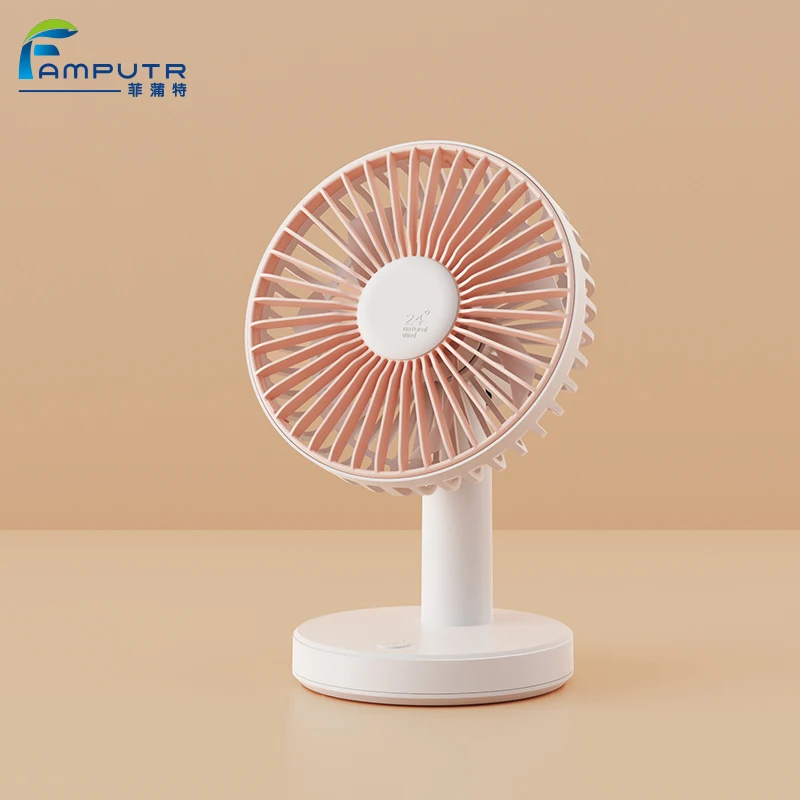 New Design 1200 Mah Desktop Usb Rechargeable Portable Mini Fan