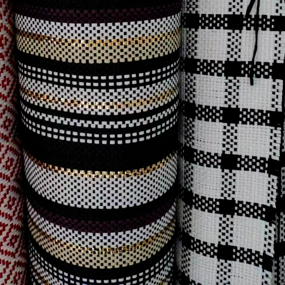 handmade placemat crochet beach bag knitted fabrics home curtain crochet weaving cloth hat woven textile fabric raw material