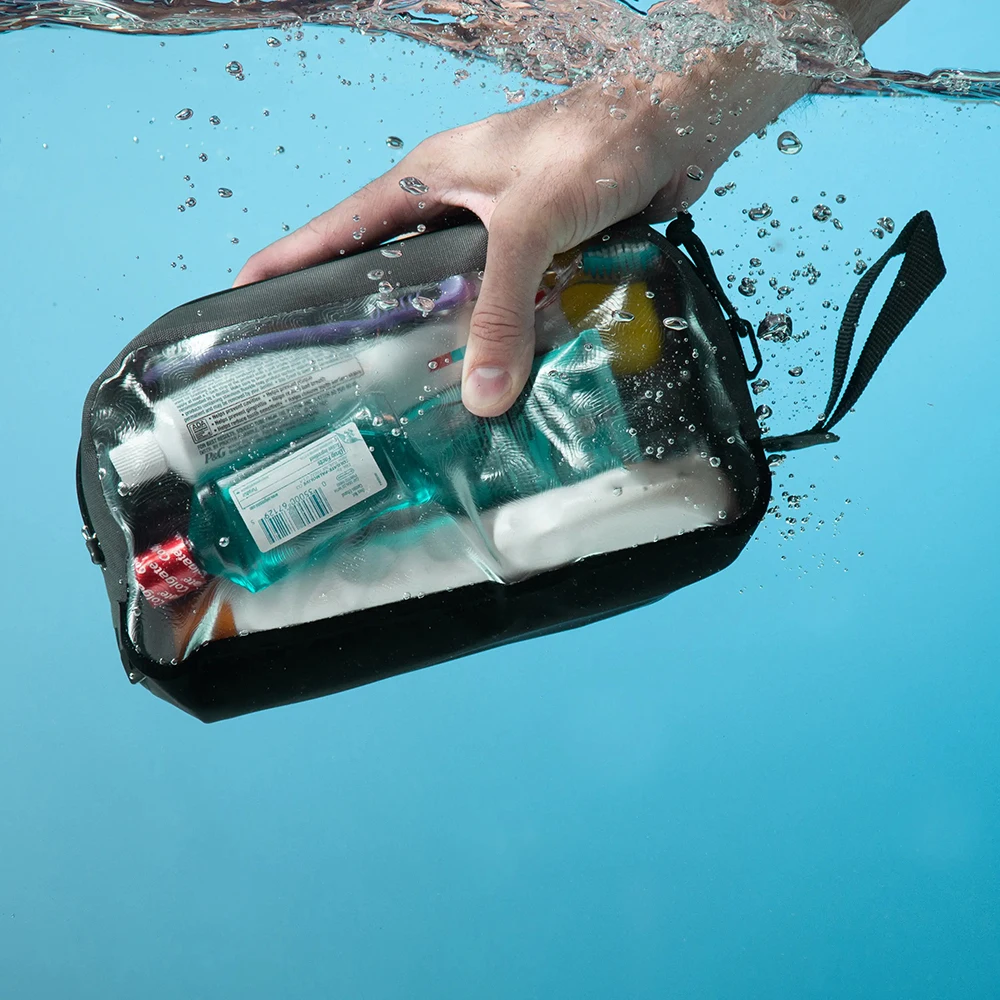 LE CITY Custom RF-welded seams TPU Transparent Beach Waterproof Toiletry Bag Dry Bag Cosmetic Bag Pouch Pack