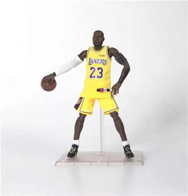 ASQ Basketball star NBA Los Angeles lakers 1/9 LeBron James no. 23 model color box figure toy