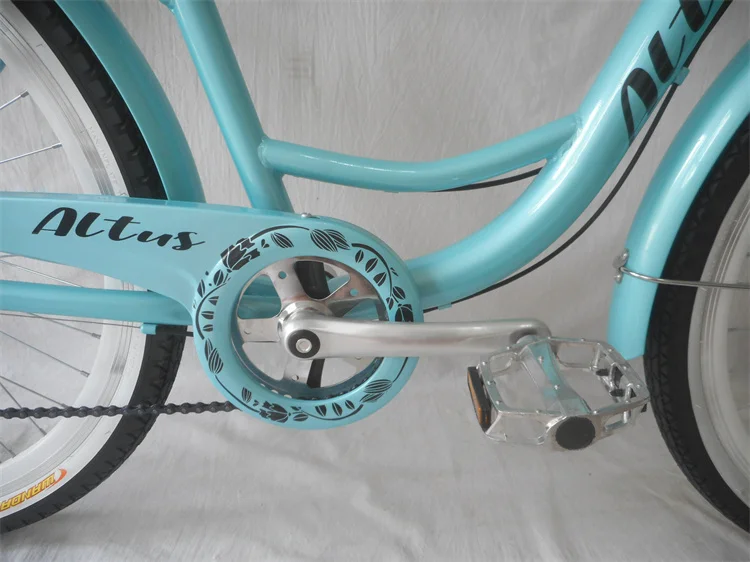 high quality 7 speed ladies bicycle with backrest high carbon steel city bike for women 24 26 inch retro city mountain bike